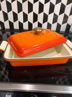 Cast Iron Skillet - Tangerine
