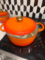Cast Iron Skillet - Tangerine